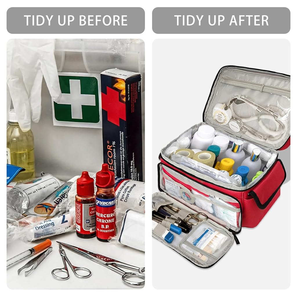 HANNEA® Medicine Storage Bag, Empty First Aid Bag HANNEA® Medicine Storage Bag, Empty First Aid Bag